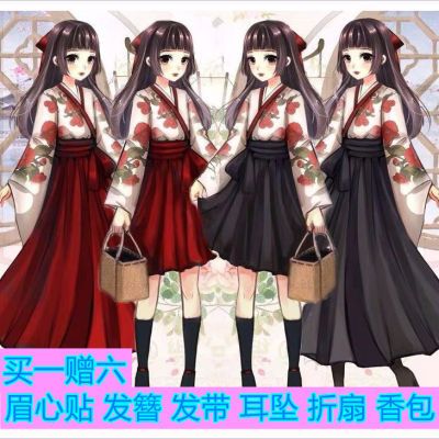 川黛虞美人汉服夏装女款改良学生汉素襦裙古风日常中国风古装服装