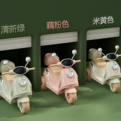 儿童多功能电动车摩托车童车小孩宝宝玩具电瓶车可坐人带遥控三轮