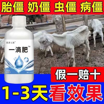 脱缰一滴肥牛羊增长猛长兽用发育生长素脱缰瘦牛僵羊快速补钙专用