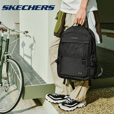 Skechers斯凯奇书包女2024新款学院大容量背包肩负旅