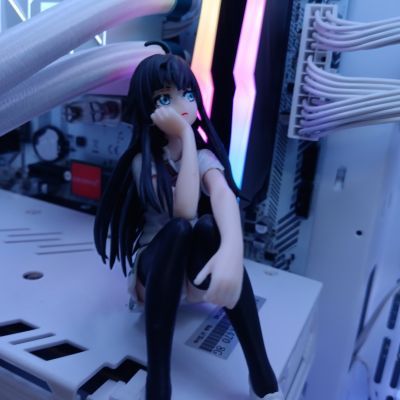 机箱摆件雪乃手办汽车车载动漫二次元美少女手办模型桌面摆件礼物