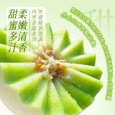 【玉菇甜瓜】冰淇淋哈密瓜香甜软糯多汁香瓜孕妇新鲜水果批发价