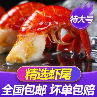 国联原料冷冻小龙虾尾500g/袋夜宵美食加热特大号一级虾尾虾