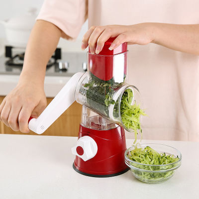 多功能手摇切菜器厨房家用蔬菜刨丝切片器切丝绞肉滚筒干果研磨器