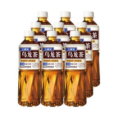 三得利无糖乌龙茶 0糖0脂0能量 无糖 茶饮品500ml*9瓶茶饮料