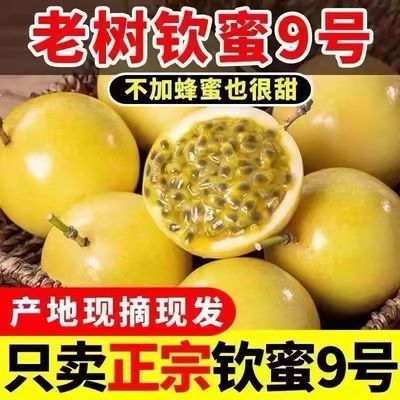 百香果新鲜】树上熟钦蜜9号黄金百香果正宗鸡蛋果当季新鲜水果