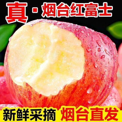 山东烟台红富士苹果当季现摘水果新鲜脆甜不打蜡带皮吃整箱包邮