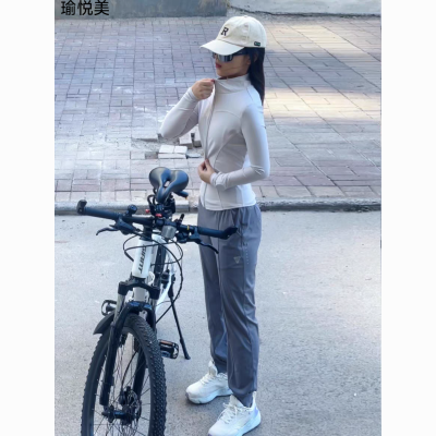 公路车长袖骑行服套装女单车春秋山地车骑行自行车吸湿排汗运动服