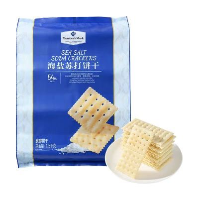 【山姆代购】Member's MarK海盐苏打饼干1.5kg发酵饼干分装