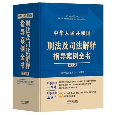 2024新版 中华人民共和国刑法及司法解释指导案例全书  第