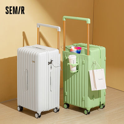 森马SEMIR行李箱超大容量高颜值男女宽拉杆箱万向轮旅行箱密