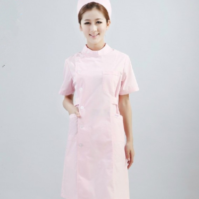 南丁格尔护士服短袖夏天半袖薄款粉色长袖医生服护士服药店工作服