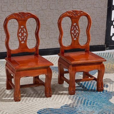 实木小椅子靠背椅儿童矮墩板凳红木婚庆家用客厅茶几凳子中式孙凳