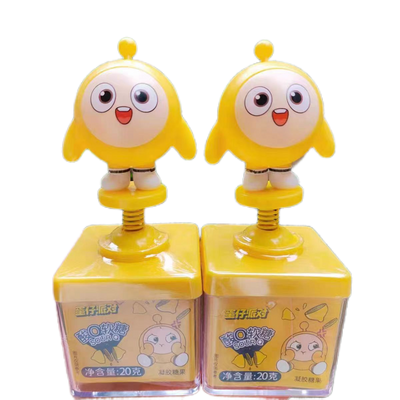 蛋仔派对弹簧公仔方形糖果盒蛋仔造型儿童玩具礼物摆件高颜值软糖