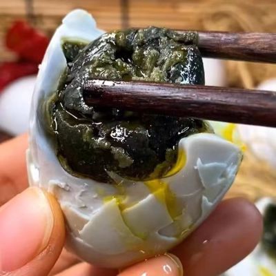 【正宗臭鸭蛋】农家手工腌制全黑流油起沙新鲜臭咸鸭蛋东北特产