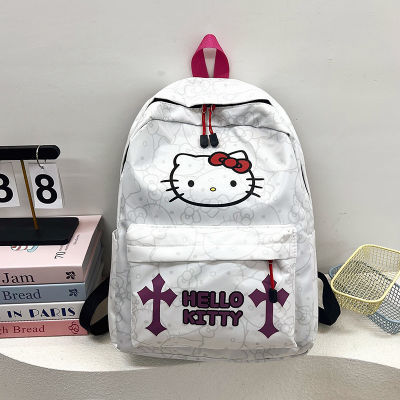 Hellokitty背包双肩包新款可爱小众高中学生印花书包