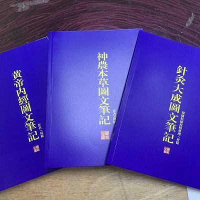 全彩无水印 黄帝内经图文笔记针灸大成图文笔记神农本草图文笔记