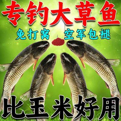 草鱼专用饵料野钓黑坑野河水库专攻大青巨草鳊鱼钓饵爆炸钩打窝料