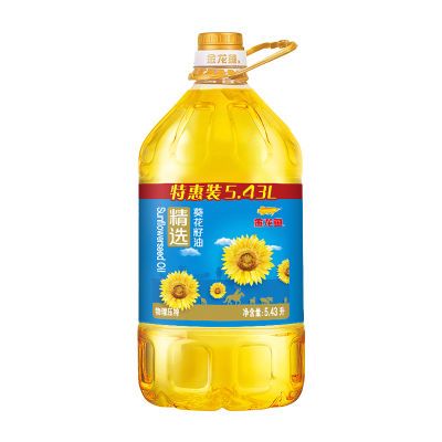 金龙鱼精选葵花籽油5.43L家用桶装清淡食用油