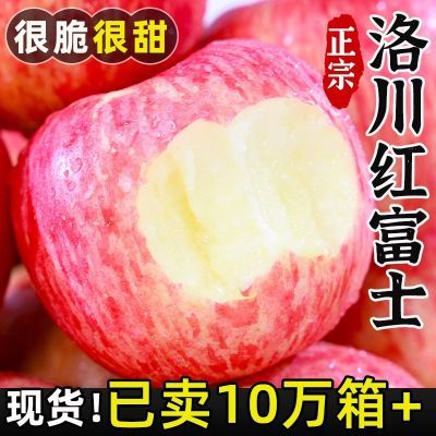 【爆甜】陕西洛川红富士苹果新鲜冰糖心脆甜丑苹果水果批发一整箱