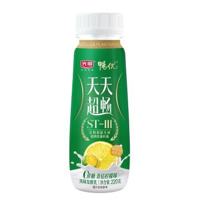 光明畅优天天超畅0蔗糖酸奶原味青桔生椰芋泥口味6瓶特惠装