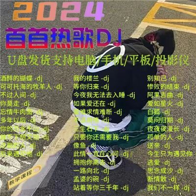 2024抖音热歌车载u盘音乐劲爆dj歌曲流行网红DJ舞曲高音质MP3优盘