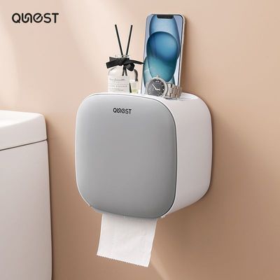 卫生间纸巾盒免打孔卫生纸盒洗手间厕纸置物架厕所壁挂式卷纸架筒