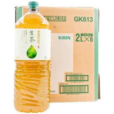 现货日本原装进口KIRIN麒麟生茶大瓶健康0脂绿茶饮料品2L整箱6瓶