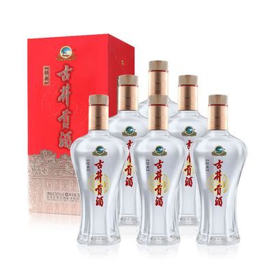 古井贡酒经典 浓香型 白酒传统水晶瓶50度500ml