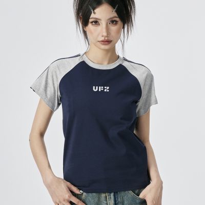 2024夏季新款UFZgg「防晒凉感速干」女生t恤女美式复古