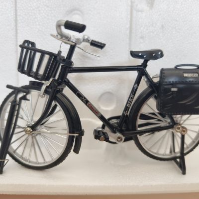自行车DIY复古仿真拼装邮政组装单车模型八大玩具合金摆件怀旧