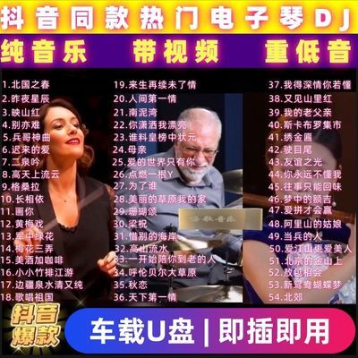 抖音同款热门电子琴DJ车载U盘重低音纯音乐MP3无损高音质老歌优盘