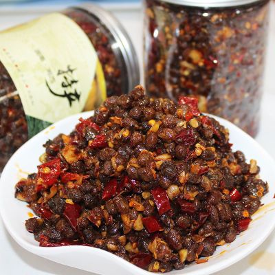 湖南香辣豆豉 湘西特产正宗风味黄豆豆豉香辣酱 贵州干豆豉下饭菜优惠商品图片