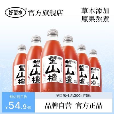 【活动专属】好望水望山楂气泡草本果汁饮料一整箱300ml*6新日期