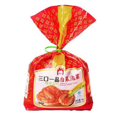 三口一品辣白菜正宗韩国泡菜韩式咸菜朝鲜族下饭菜