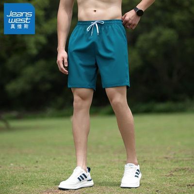 真维斯运动短裤夏季新款健身五分裤薄款休闲速干宽松跑步裤子裤衩