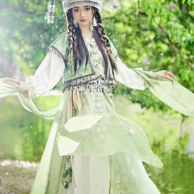 苗疆苗族少女民族服装服饰西域异域旅拍公主摄影写真新款【5天内发货】