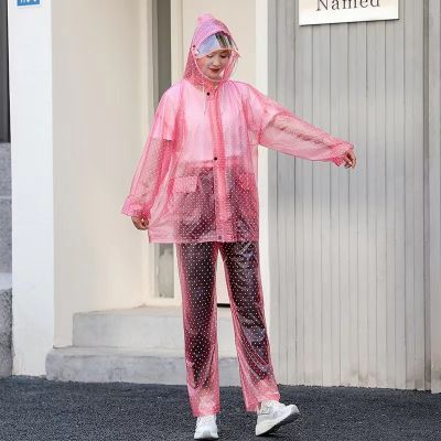 雨衣雨裤套装全身加厚男女水晶套装长雨衣经久耐用雨衣干活农民