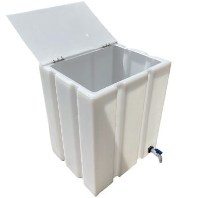 加厚PE食品级立式翻盖储存周转水桶家用方形塑料水箱养鱼换困水