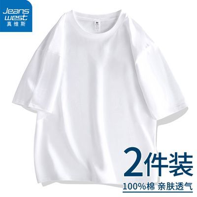 雷总同款真维斯短袖T恤男2024新款夏季薄款雷布斯纯棉工作上
