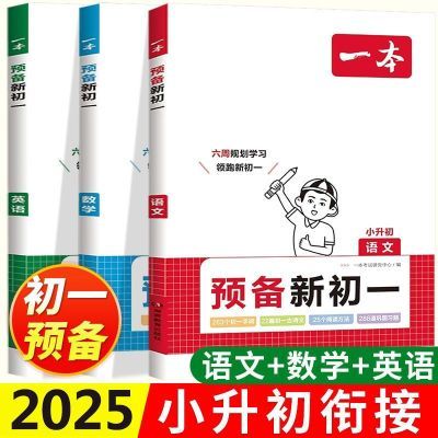 2025版一本预备新初一小学知识大盘点语文数学英语小升初知识清单