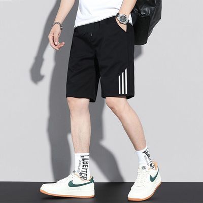 品牌名-轻盈透气聚酯纤维冰丝短裤舒适潮流潮男夏季百搭时尚百