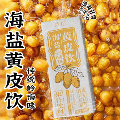 爆款纯粒海盐黄皮饮250mL*6瓶nfc工艺0脂低脂清爽果汁饮料小包装