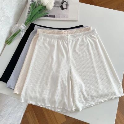 夏季冰丝薄款jk防走光安全裤宽松三分可外穿大码不卷边居家打底裤