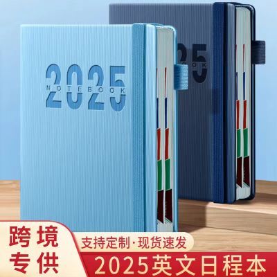 现货2025笔记本新款日程本365天日记本跨境每日办公日记本