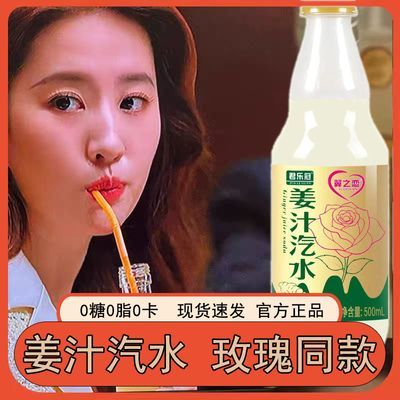 【玫瑰故事同款】姜汁汽水0糖0脂0卡碳酸饮料大容量冰爽姜味饮料