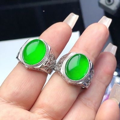 纯天然缅甸翡翠帝王绿满绿正品高冰冰种戒指送亲友送自己生日礼物