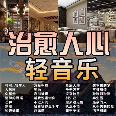 轻音乐u盘歌曲休闲纯古典高音质音乐优盘茶室养生馆防水茶室音乐