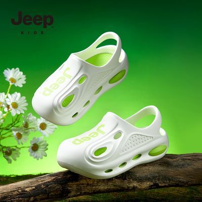 Jeep吉普新款儿童凉鞋男夏季中大童凉鞋6-12岁防滑软底包