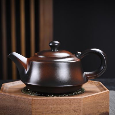 紫陶大容量茶壶高档办公家用带过滤器功夫茶具单壶泡茶神器带礼盒